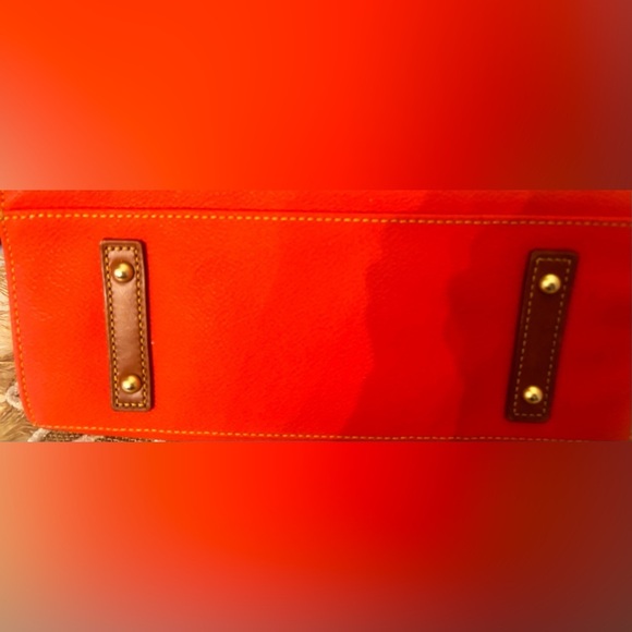 Dooney & Bourke Red Leather Tote Bag - Picture 5 of 5